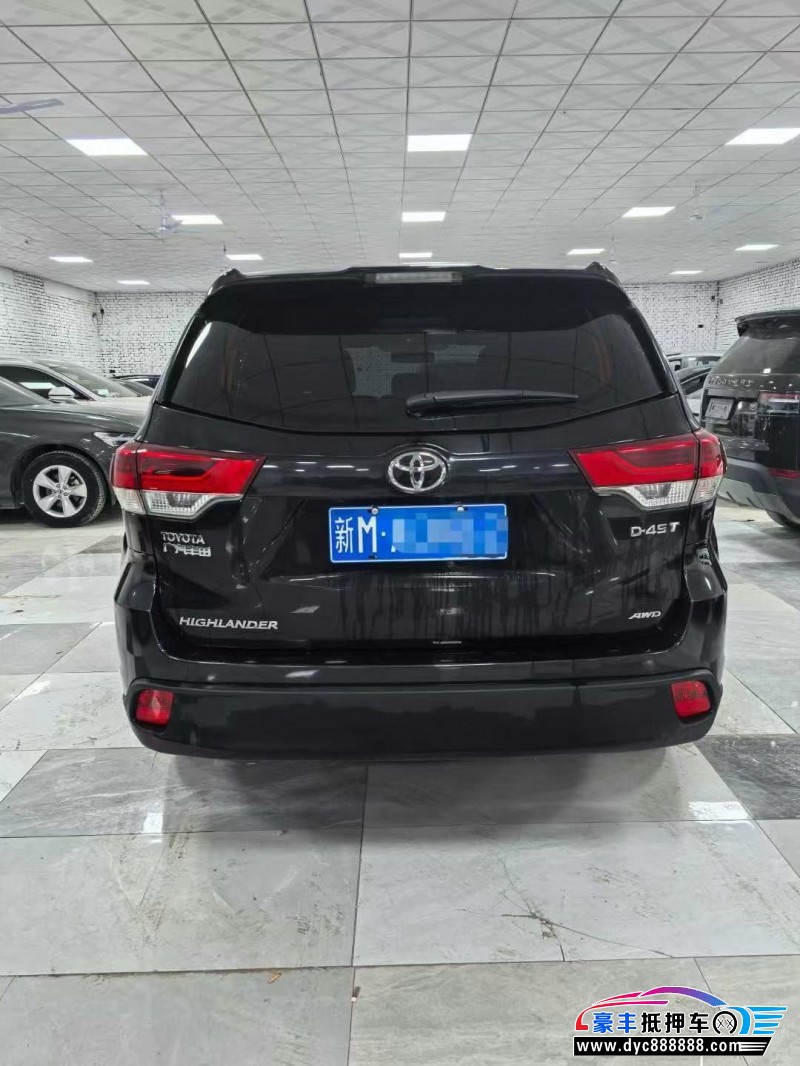 19年丰田汉兰达轿车抵押车出售