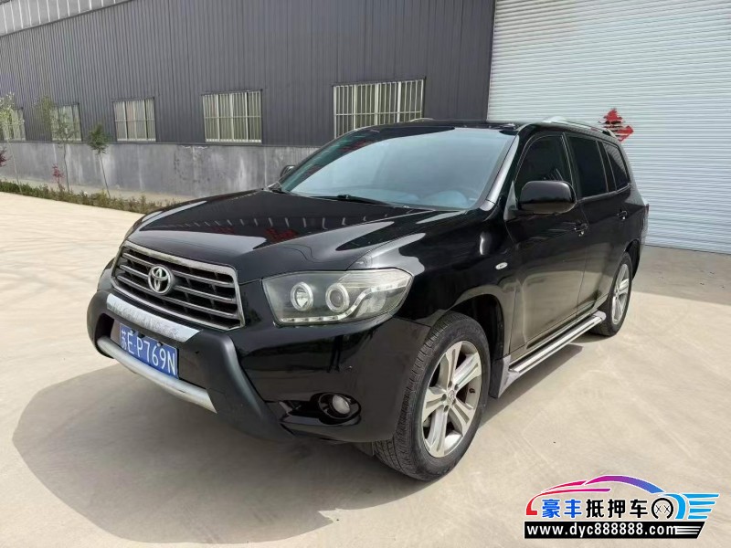 11年丰田汉兰达轿车抵押车出售