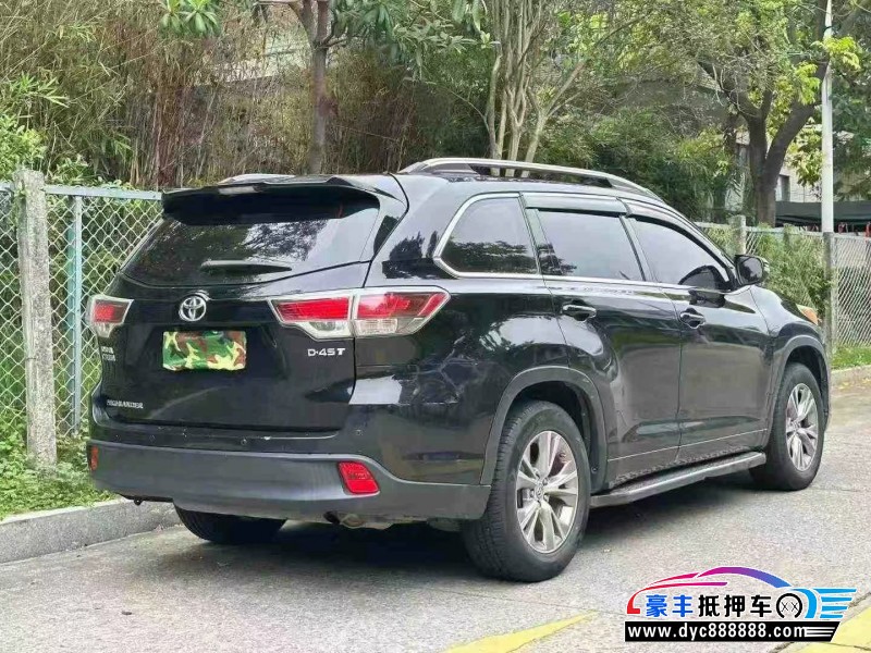 16年丰田汉兰达轿车抵押车出售