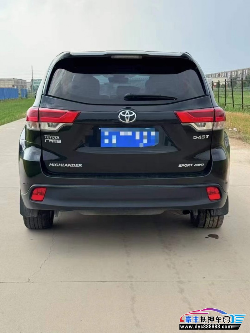 18年丰田汉兰达轿车抵押车出售