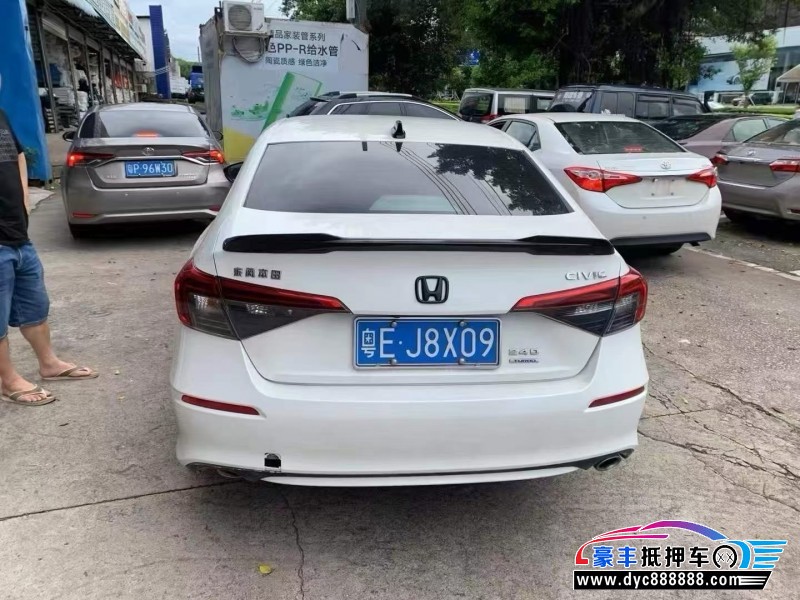 22年本田思域轿车抵押车出售