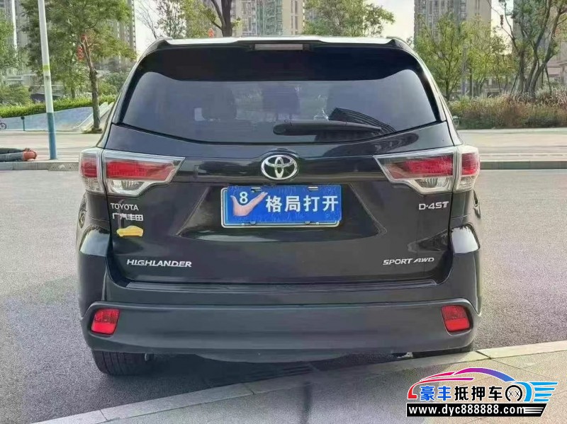 16年丰田汉兰达轿车抵押车出售