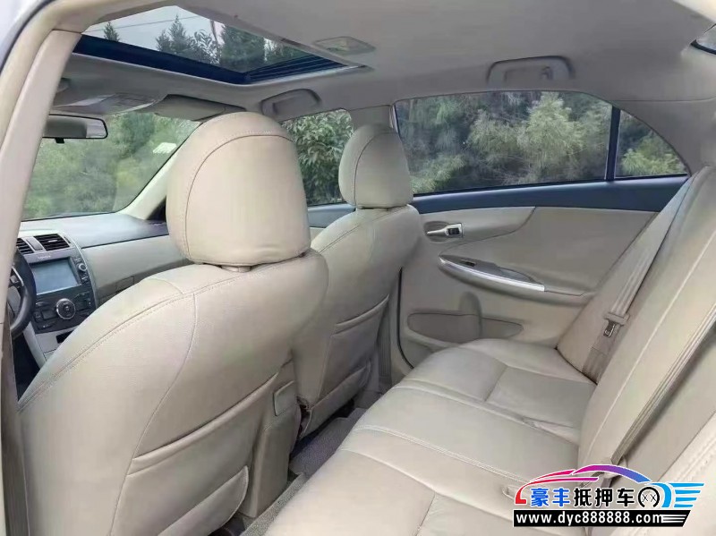 13年丰田卡罗拉轿车抵押车出售