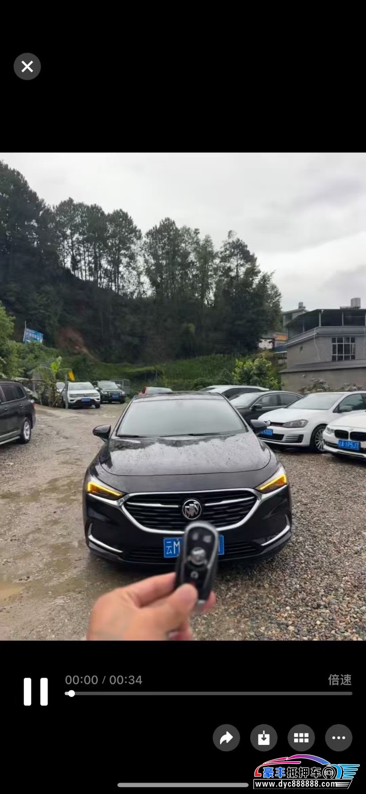 21年别克君越轿车抵押车出售