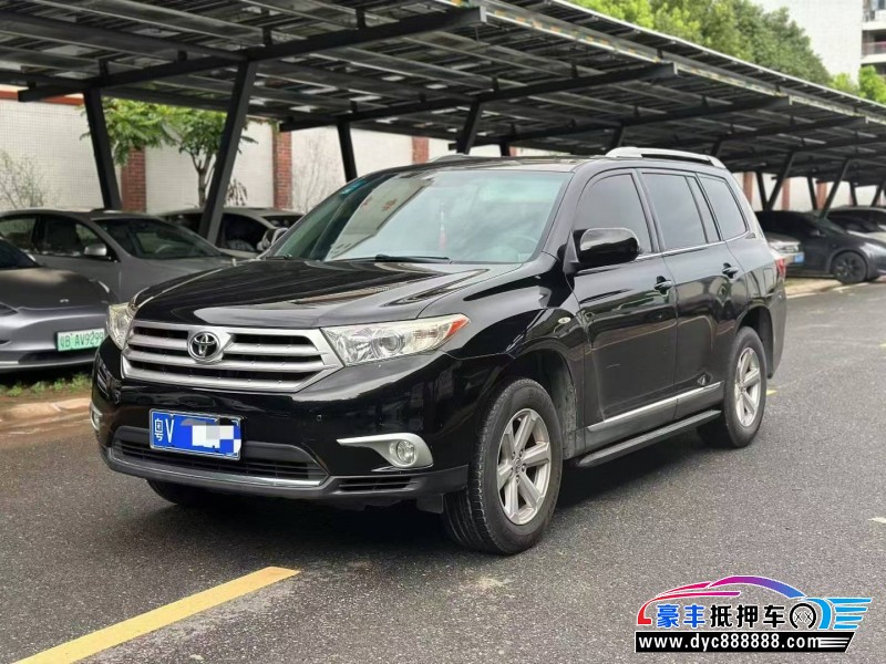 14年丰田汉兰达SUV抵押车出售