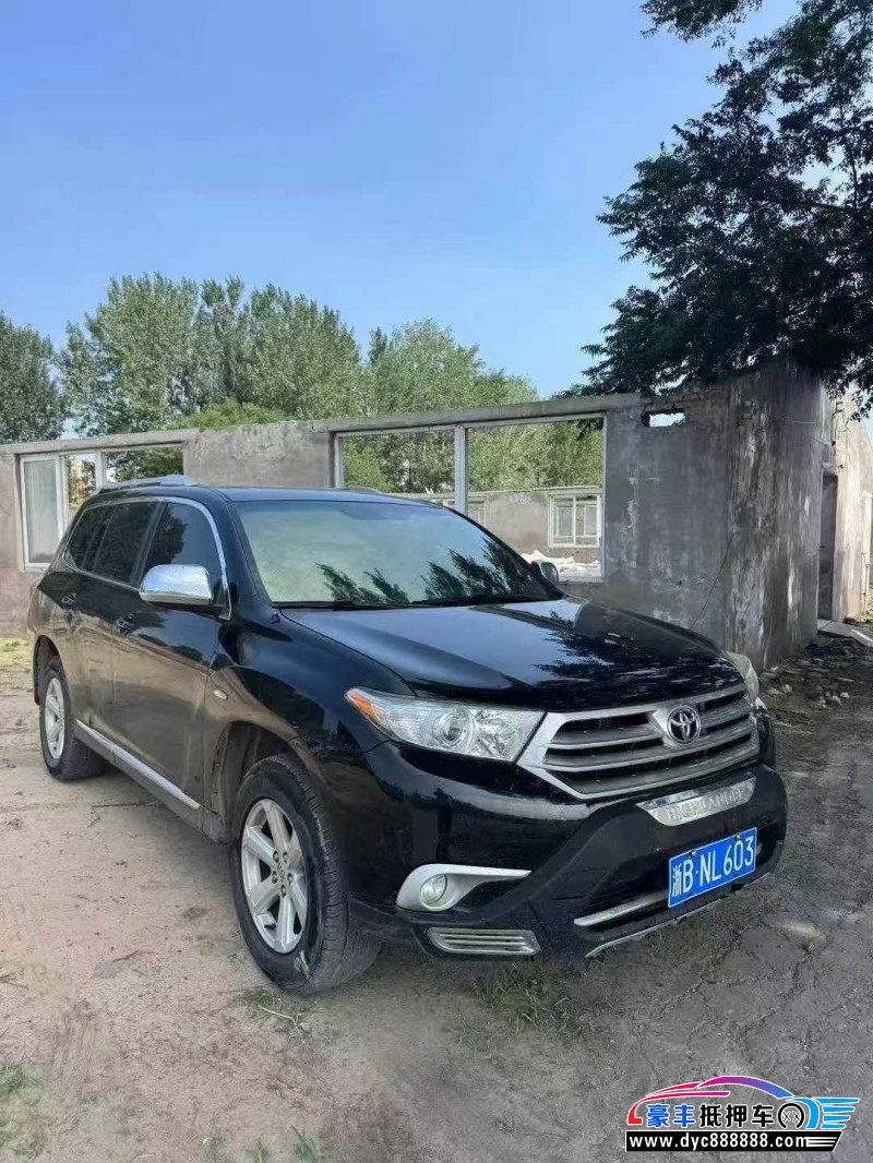13年丰田汉兰达SUV抵押车出售