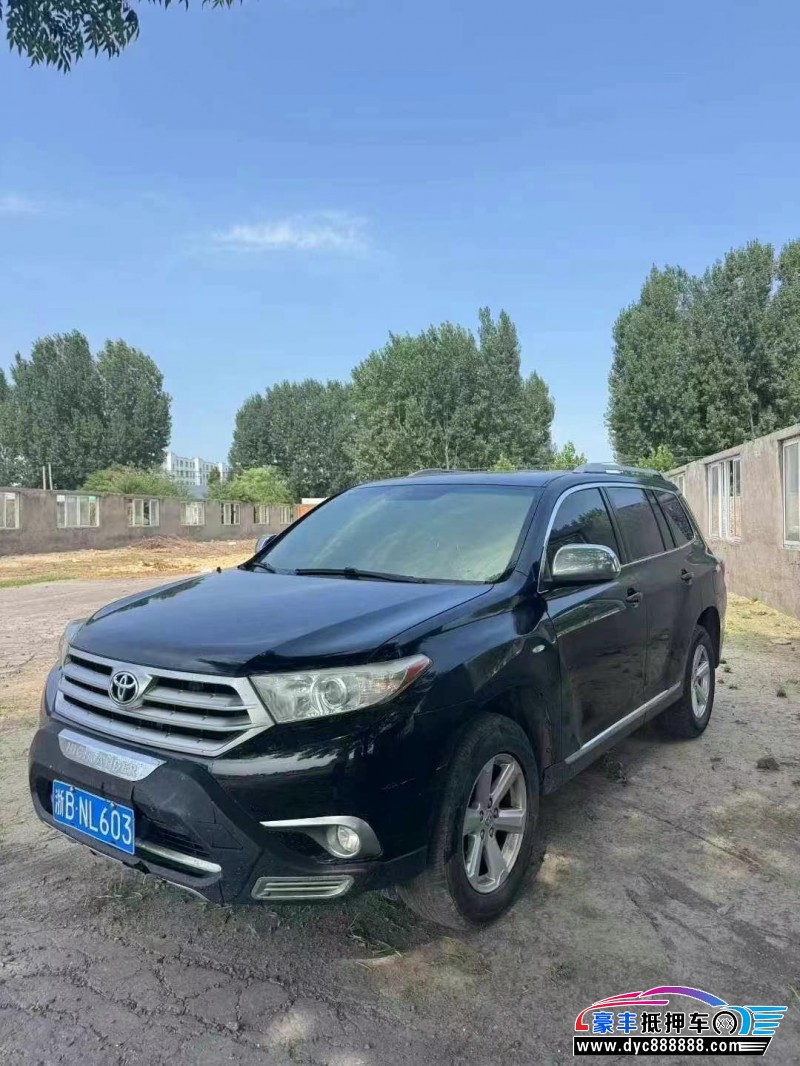 13年丰田汉兰达SUV抵押车出售