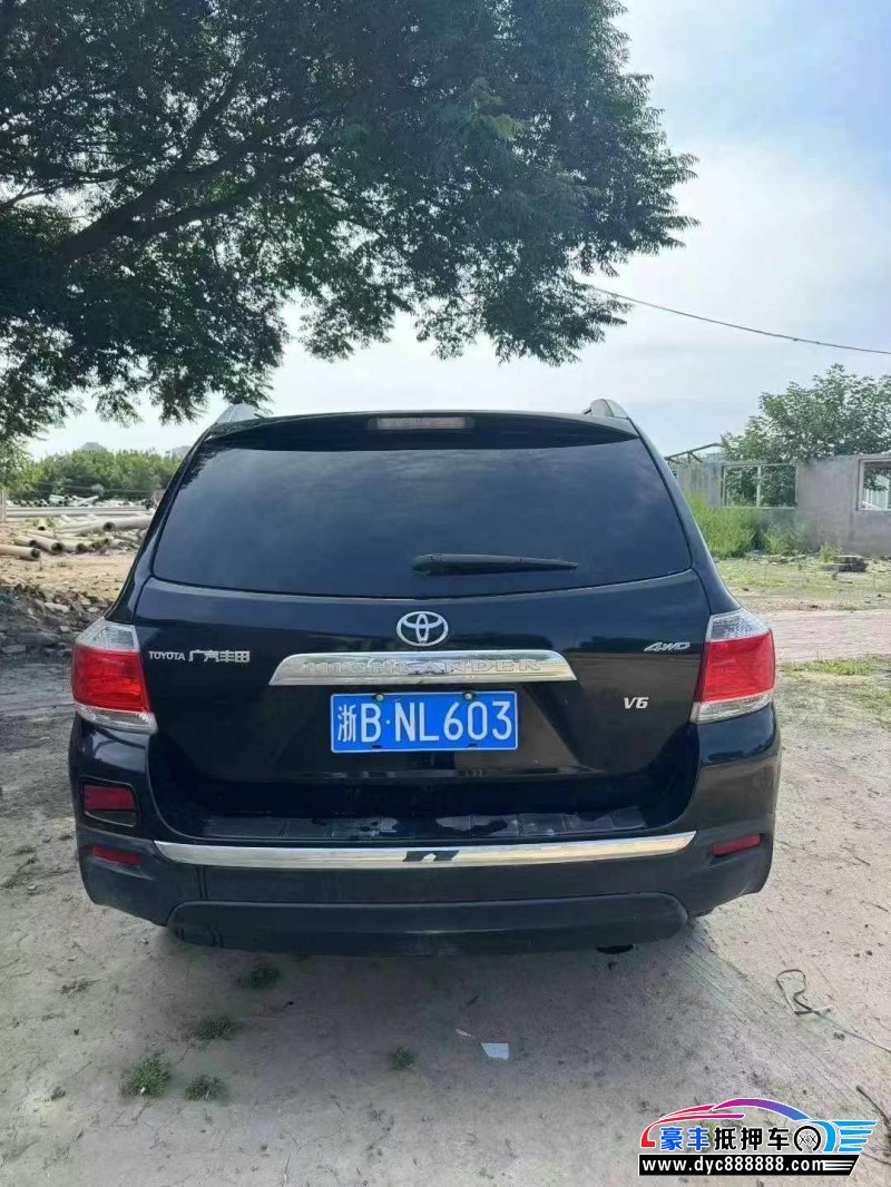 13年丰田汉兰达SUV抵押车出售