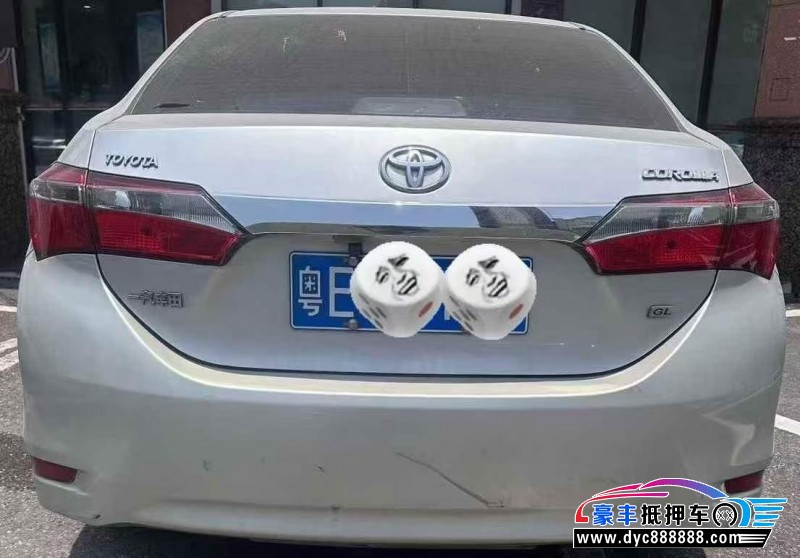 17年丰田卡罗拉轿车抵押车出售