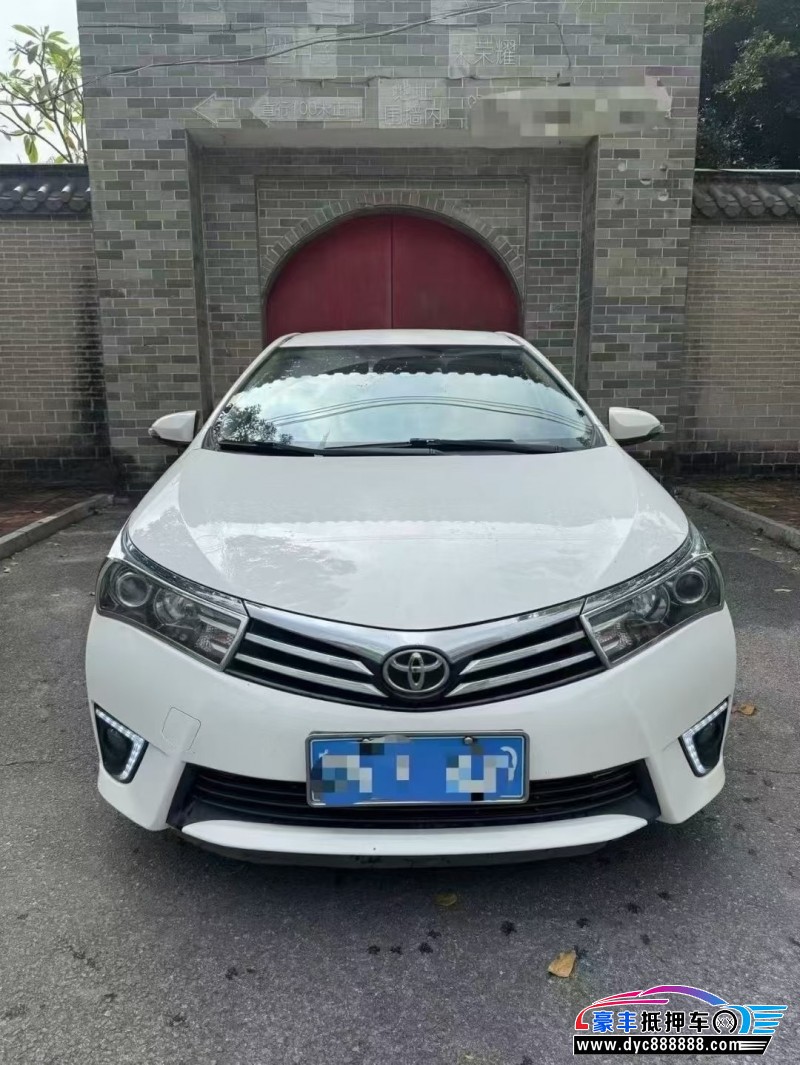 15年丰田卡罗拉轿车抵押车出售