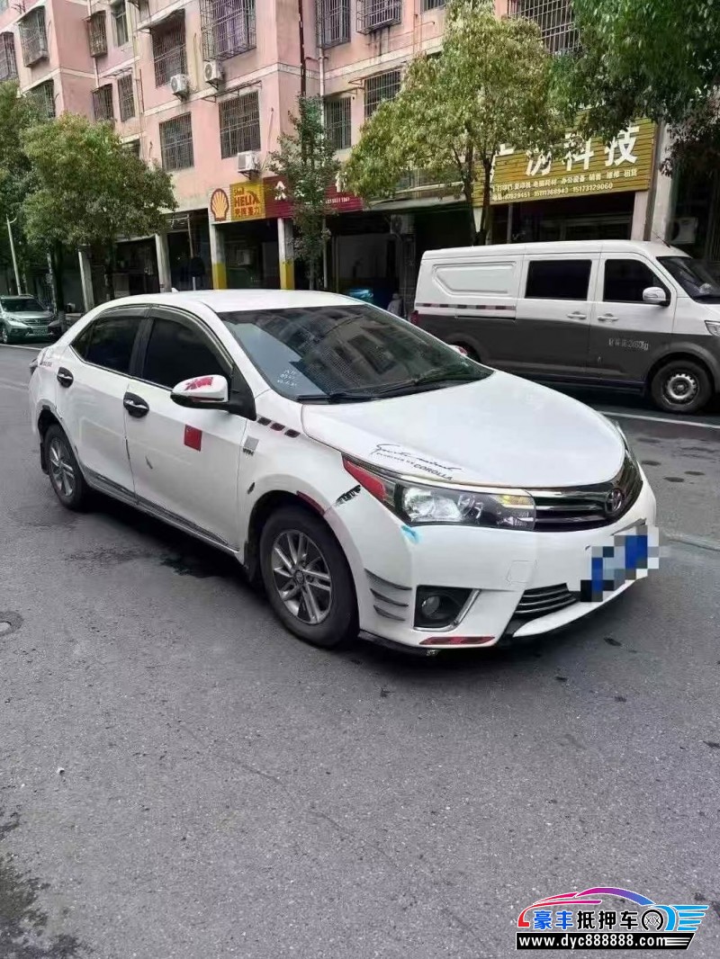 16年丰田卡罗拉轿车抵押车出售