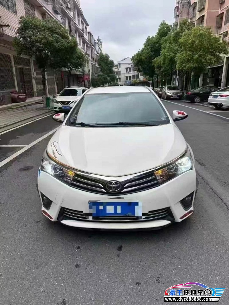 16年丰田卡罗拉轿车抵押车出售