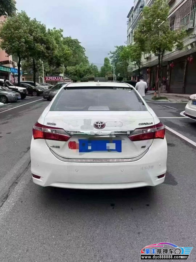 16年丰田卡罗拉轿车抵押车出售