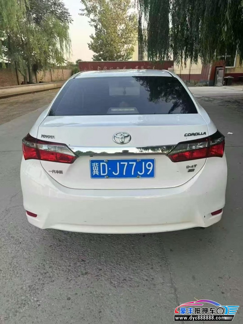 19年丰田卡罗拉轿车抵押车出售