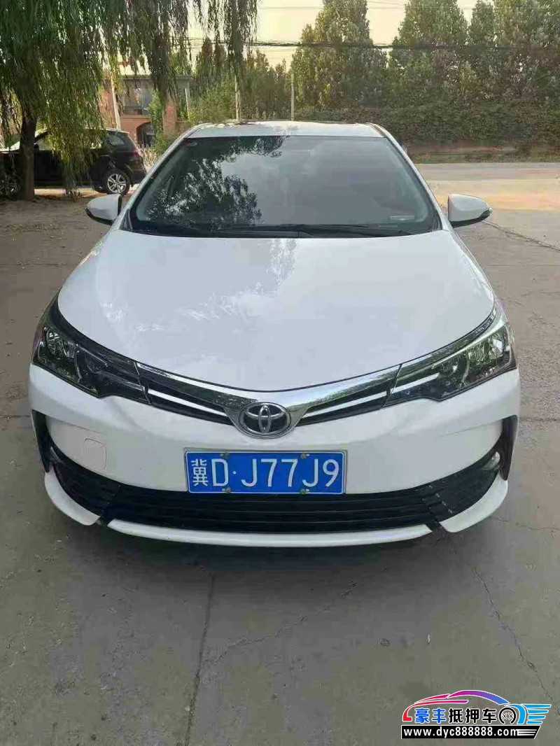 19年丰田卡罗拉轿车抵押车出售