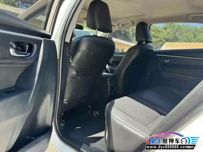 18年丰田卡罗拉轿车抵押车出售