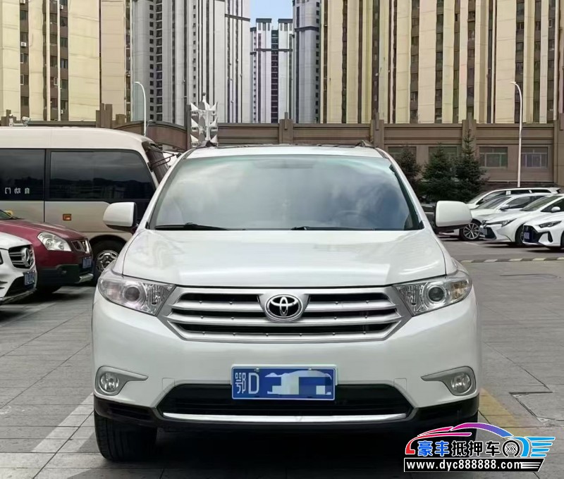 15年丰田汉兰达SUV抵押车出售