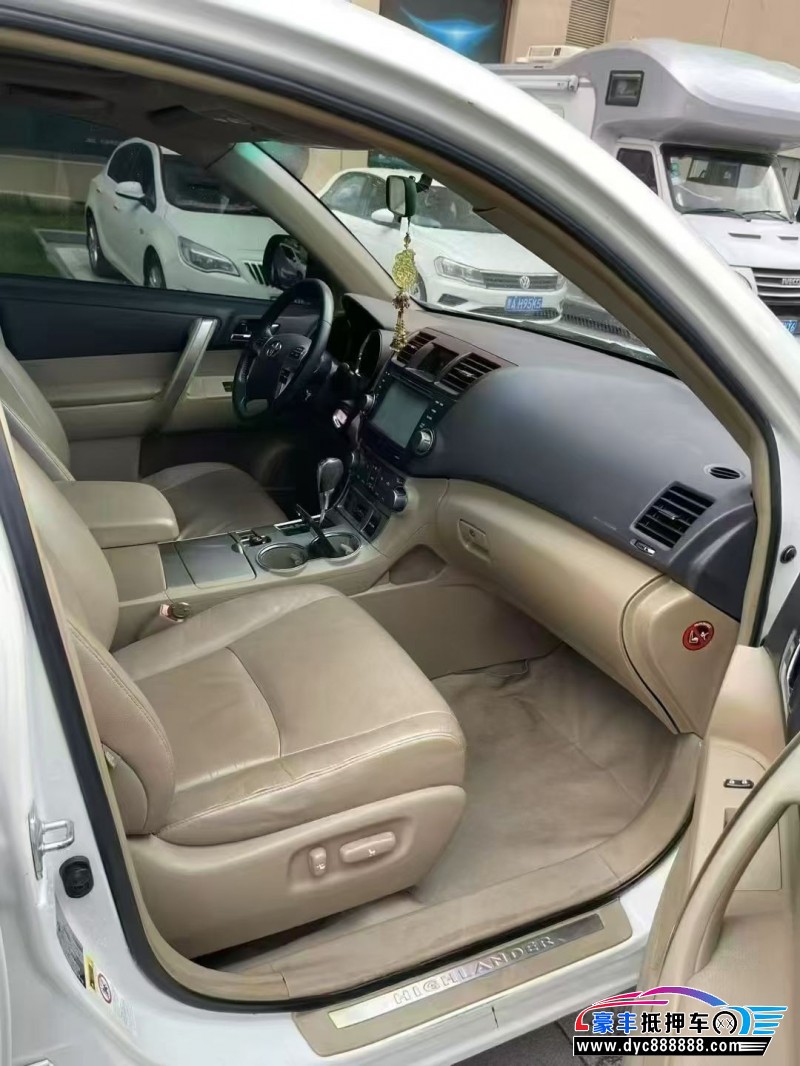 15年丰田汉兰达SUV抵押车出售