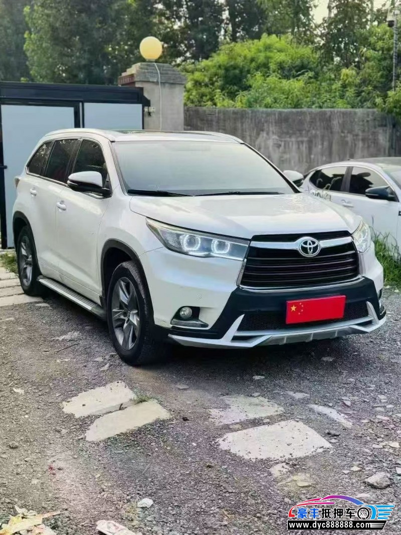 17年丰田汉兰达SUV抵押车出售