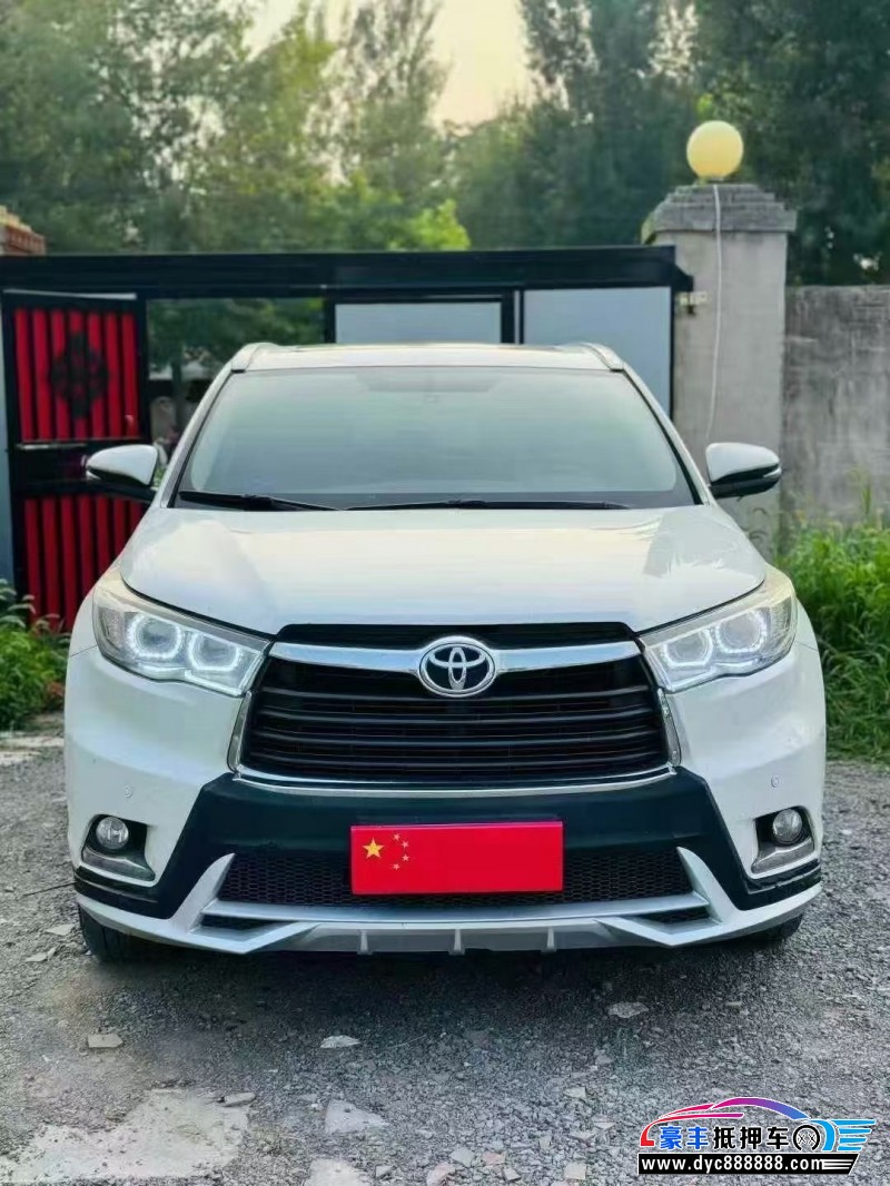 17年丰田汉兰达SUV抵押车出售