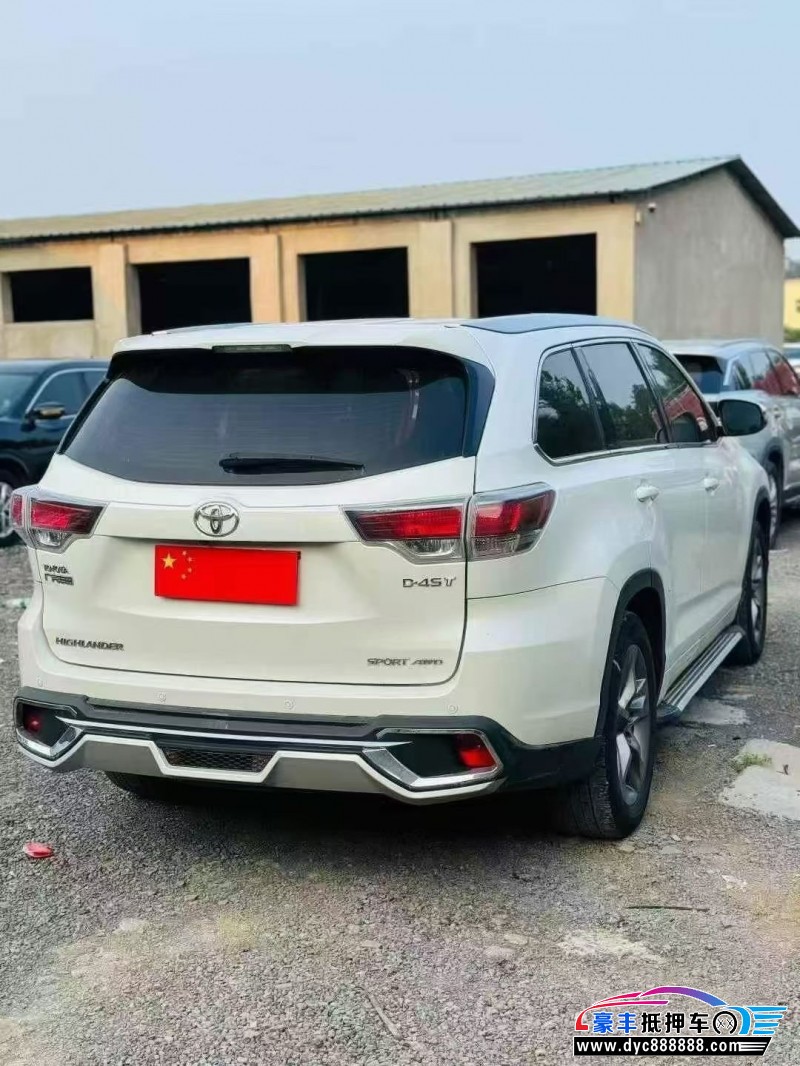 17年丰田汉兰达SUV抵押车出售