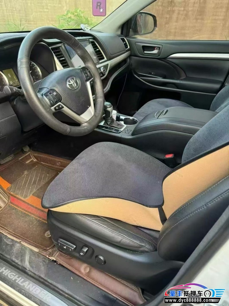 17年丰田汉兰达SUV抵押车出售
