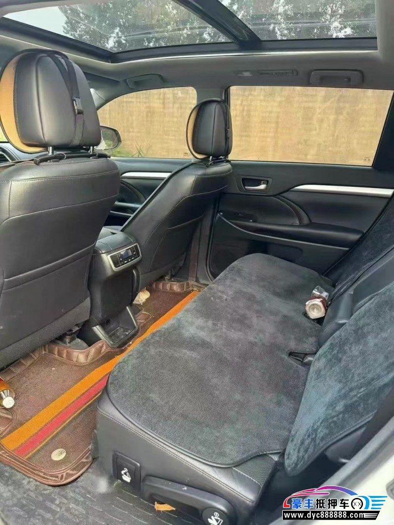 17年丰田汉兰达SUV抵押车出售