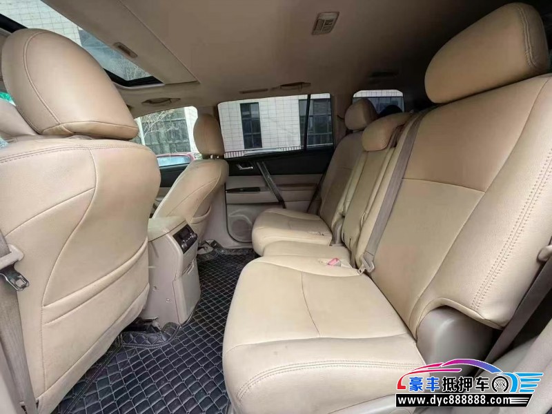 11年丰田汉兰达轿车抵押车出售