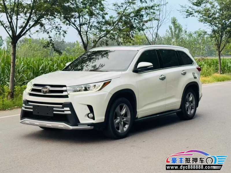 18年丰田汉兰达SUV抵押车出售