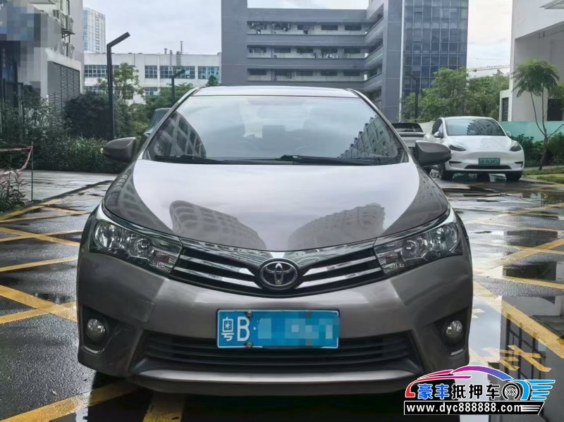 17年丰田卡罗拉轿车抵押车出售