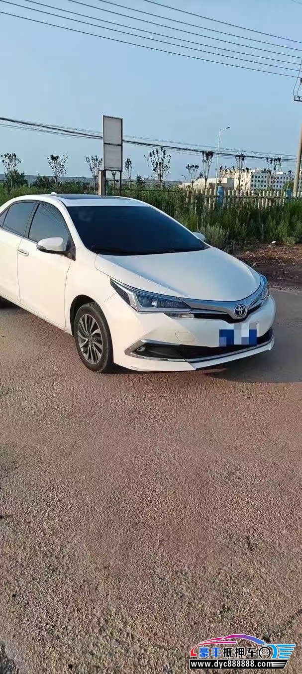 19年丰田卡罗拉轿车抵押车出售