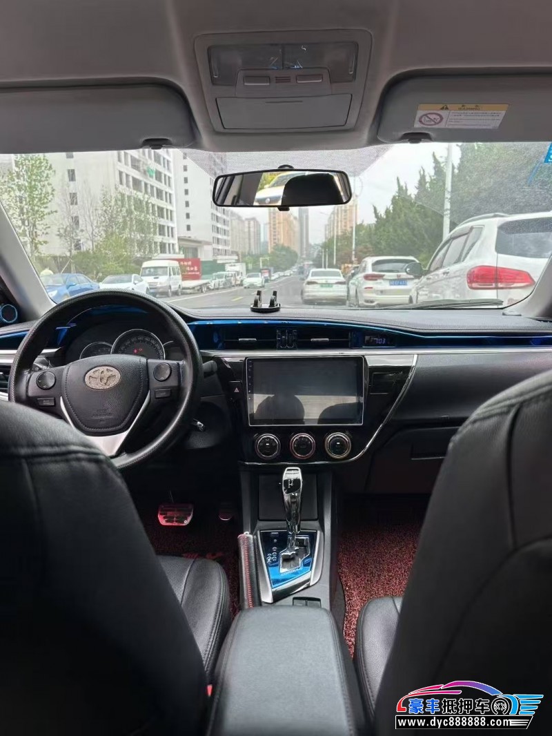 16年丰田卡罗拉轿车抵押车出售