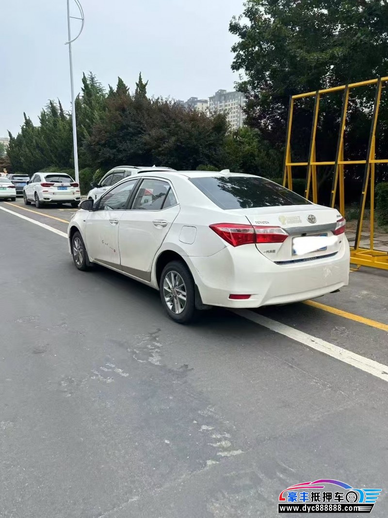 16年丰田卡罗拉轿车抵押车出售