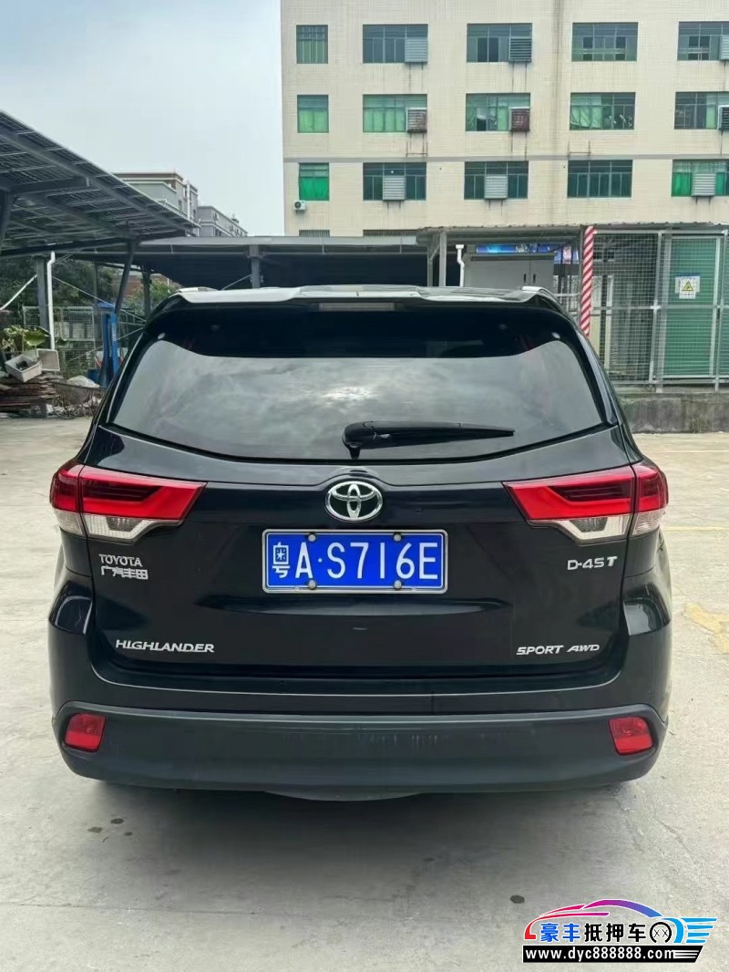 19年丰田汉兰达轿车抵押车出售