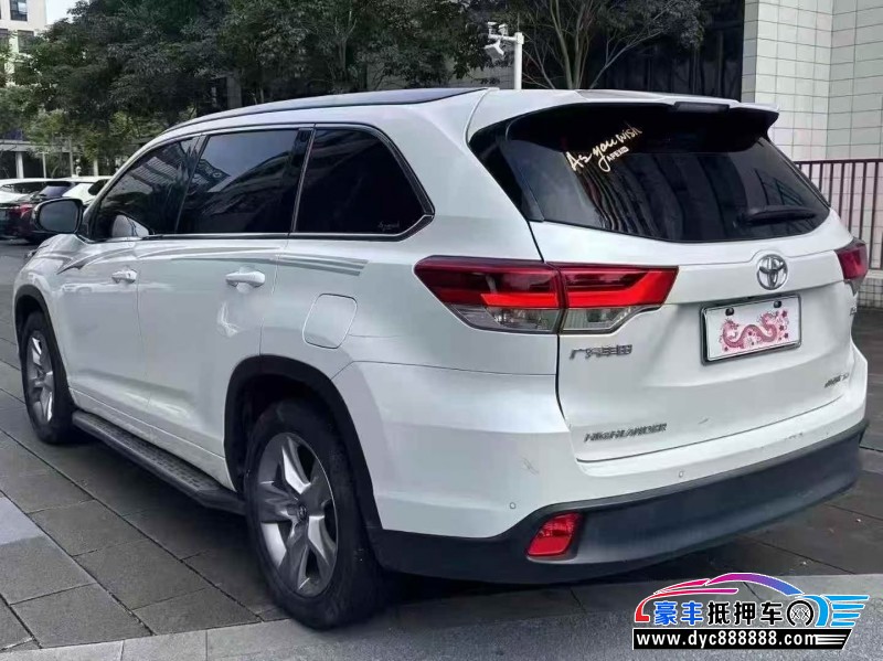 21年丰田汉兰达轿车抵押车出售