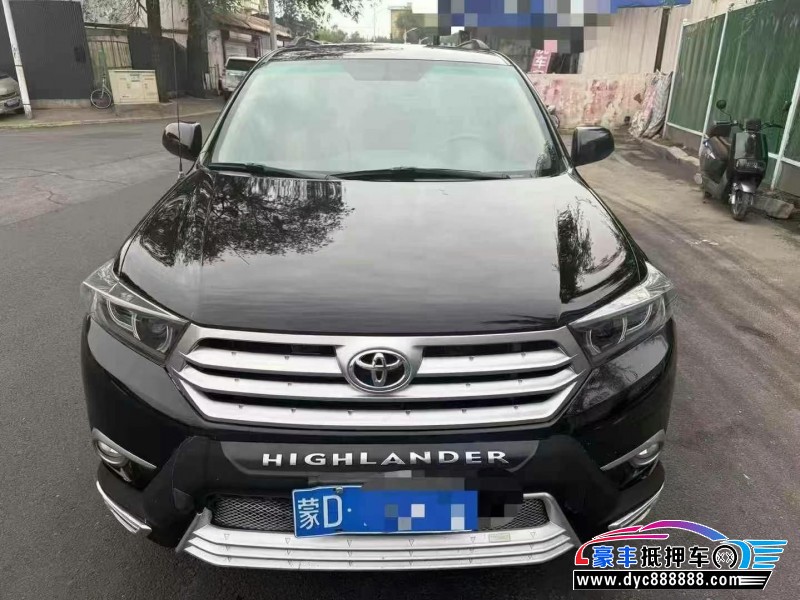 15年丰田汉兰达轿车抵押车出售