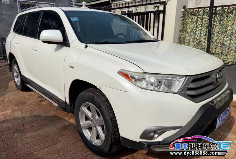 13年丰田汉兰达轿车抵押车出售