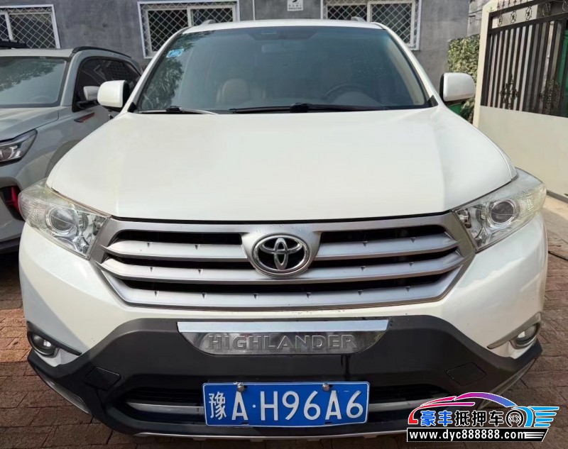 13年丰田汉兰达轿车抵押车出售