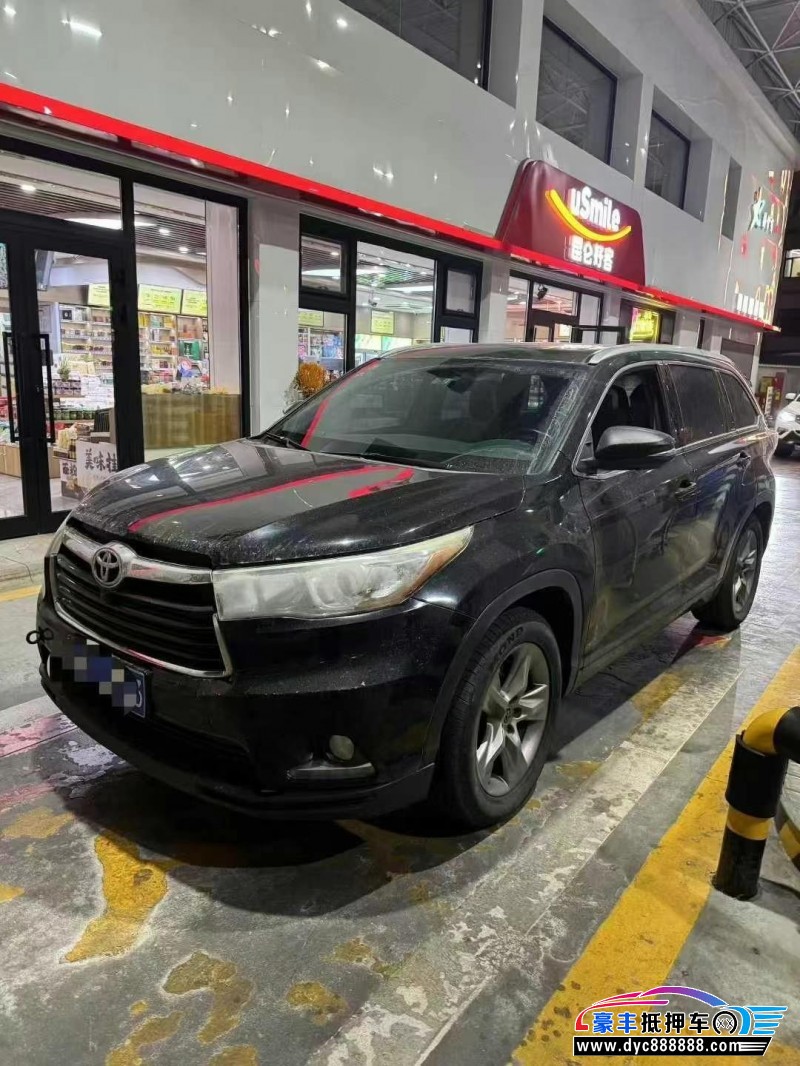 18年丰田汉兰达轿车抵押车出售