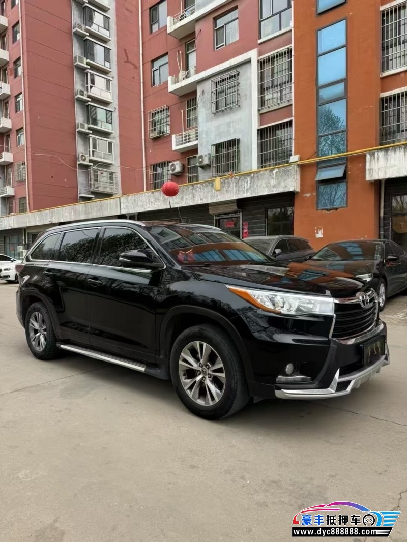 16年丰田汉兰达轿车抵押车出售