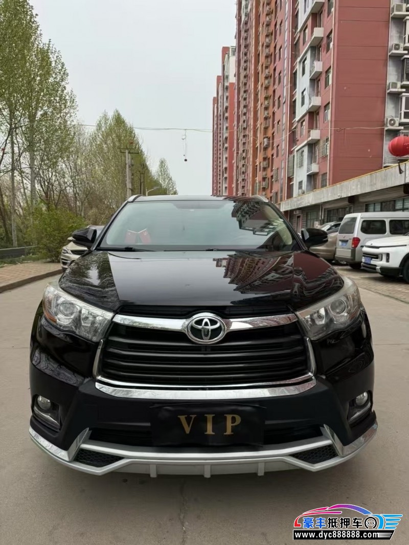 16年丰田汉兰达轿车抵押车出售