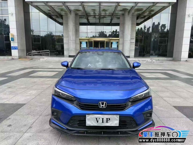 22年本田思域轿车抵押车出售