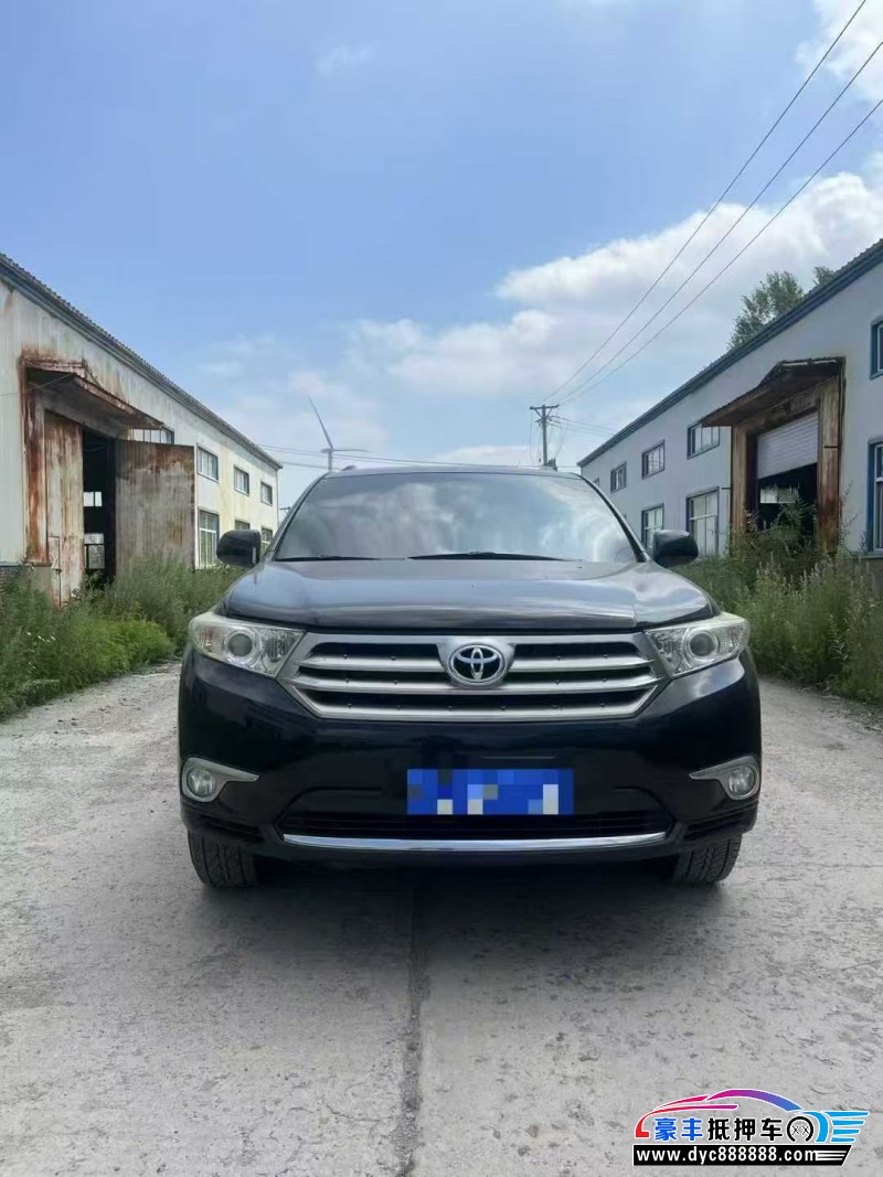 13年丰田汉兰达轿车抵押车出售