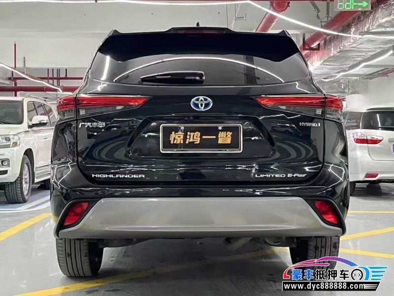 22年丰田汉兰达轿车抵押车出售