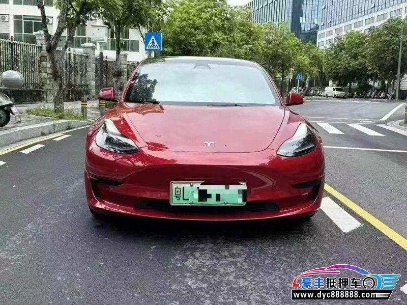 抵押车出售22年特斯拉MODEL 3轿车