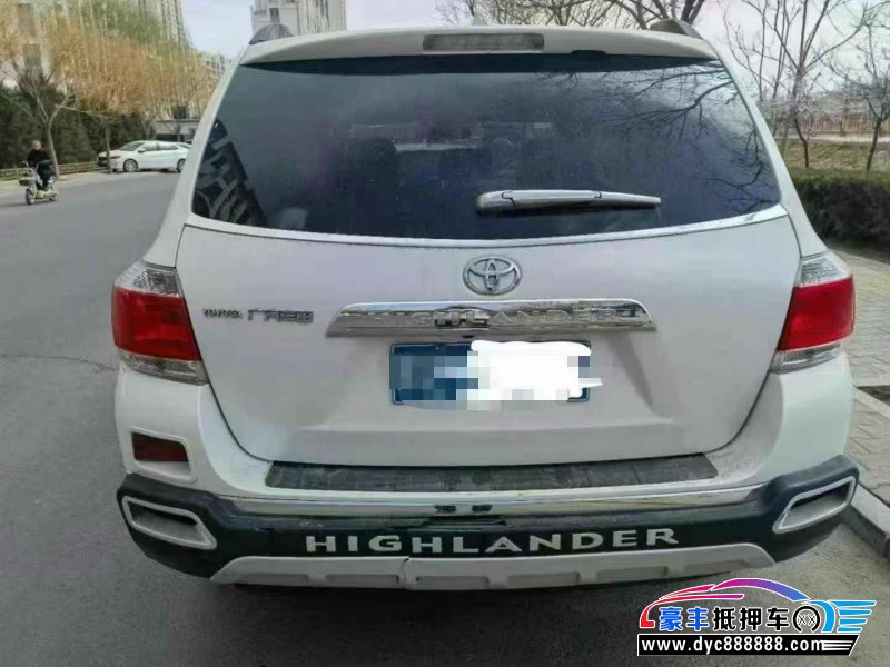 14年丰田汉兰达轿车抵押车出售