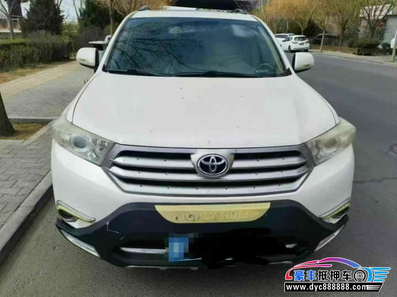 14年丰田汉兰达轿车抵押车出售