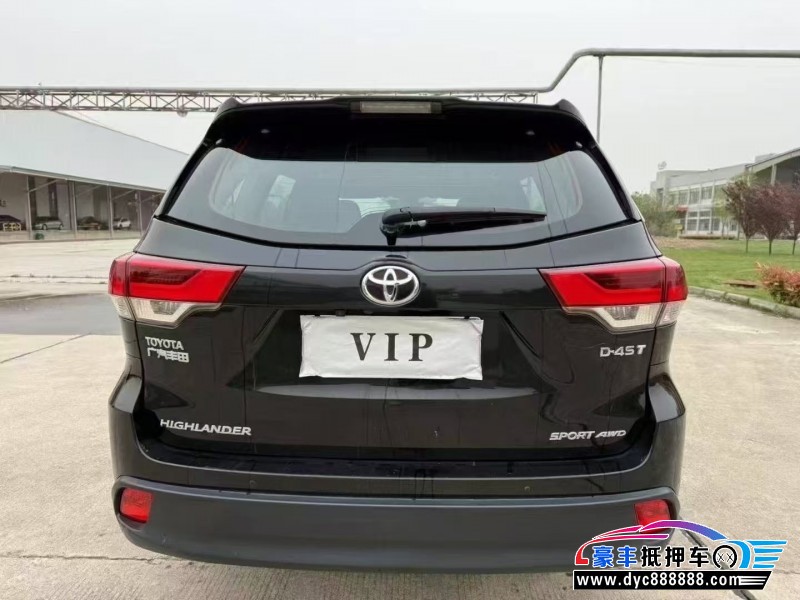 19年丰田汉兰达轿车抵押车出售