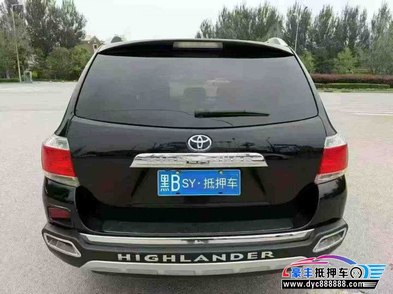 13年丰田汉兰达轿车抵押车出售