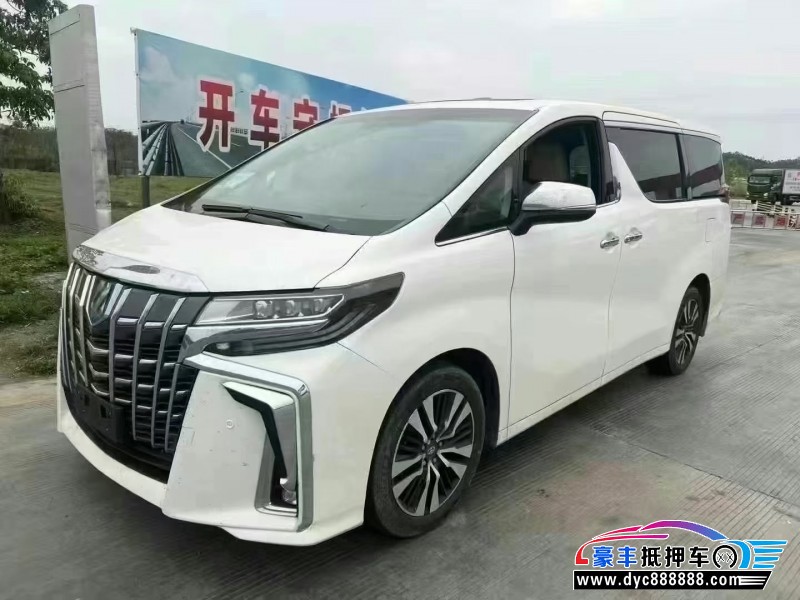 18年丰田埃尔法轿车抵押车出售